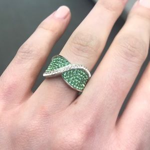 Sterling silver and Swarovski ring